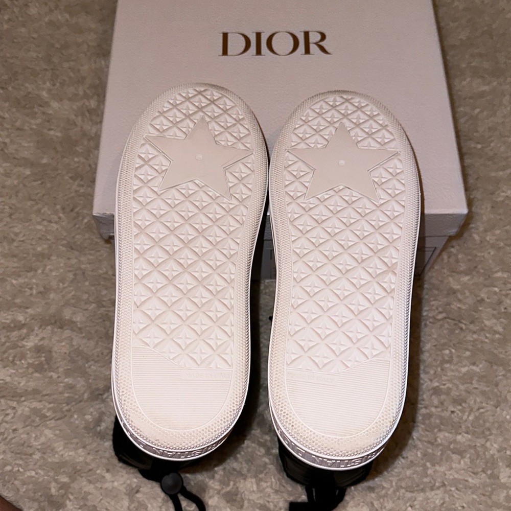 Dior Black Mesh and Leather Winter Boots - Picture 5 of 9